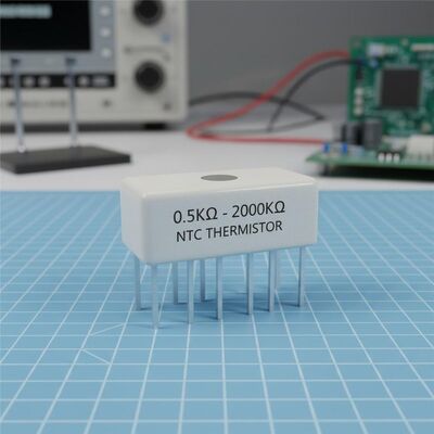 DIP Resistor Precision NTC Thermistor Featuring Ceramic Material and Resistance Range 0.5KΩ 2000KΩ for Temperature Measurement