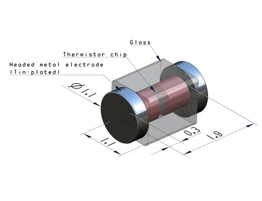 De oppervlakte zet Precisientc Thermistor op in een Smallere Ruimte wordt gebruikt die